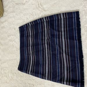 Stripped Loft Skirt, red white and navy blue.